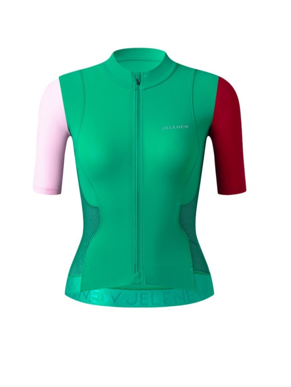 JELENEW Hourglass Cycling Jersey Forest Green Pink Women XS
